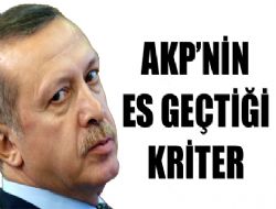 AKP nin unuttuğu kriter 