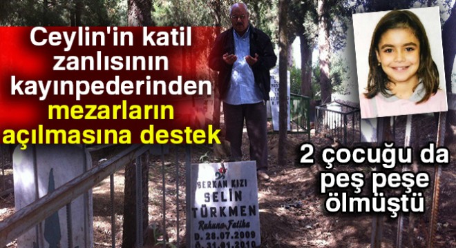 Ceylin in katil zanlısının kayınpederinden mezarların açılmasına destek