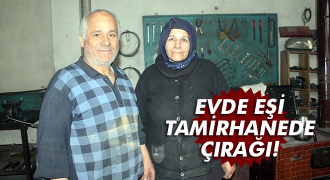 Evde eşi, tamirhanede çırağı