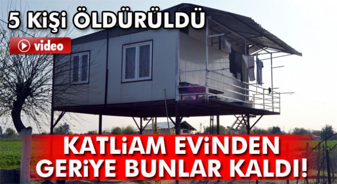 Katliam Evinden geriye askıda asılı çamaşır ve küçükbaş hayvanlar kaldı