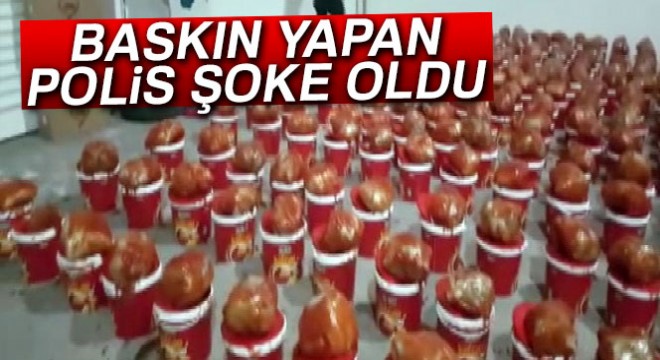 Ketçap kovalarından uyuşturucu çıktı