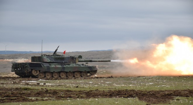 Kırklareli nde tank topu atışları gerçekleştirildi