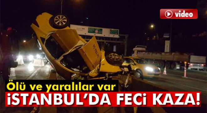 Ticari taksi içindeki yolcularla takla attı: 1 ölü, 2 yaralı