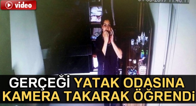 Yatak odasına kamera taktı, hırsız komşusu çıktı