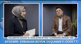 İbrahim Aydemir Erbakan’ı vizyonu ve mücadelesiyle andı
